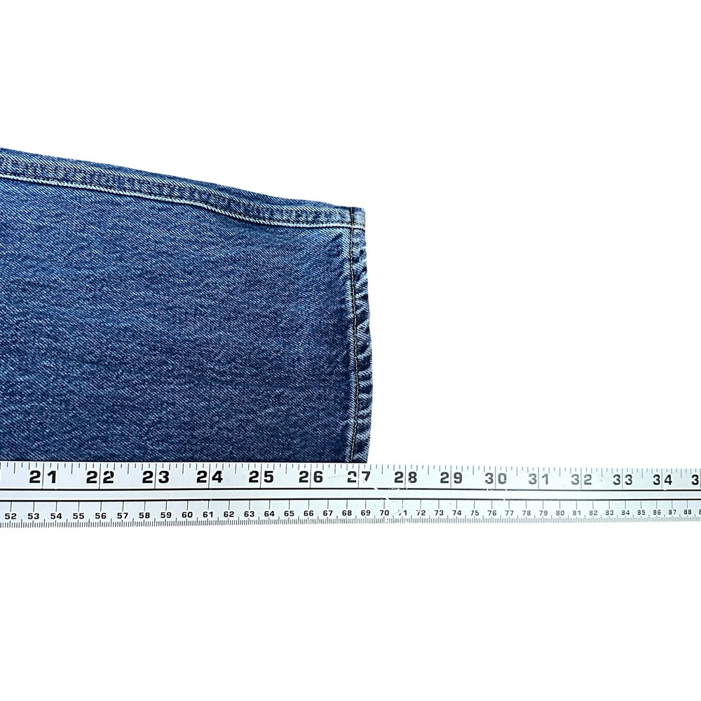AGOLDE Pinch Waist High Rise Straight Leg Jeans Blue Cotton A095-811 Size 25 - Picture 9 of 10